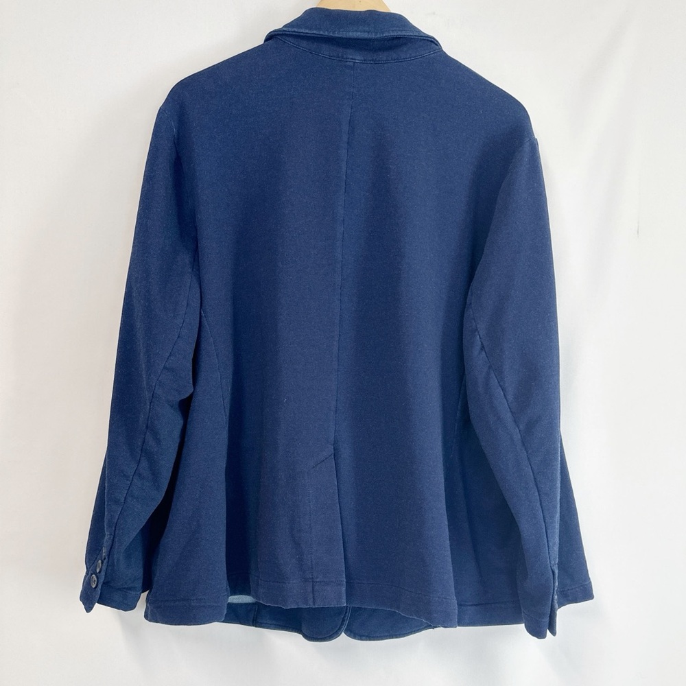 Jones New York Plus Size Women’s Denim One-Button Blazer Indigo Rinse Wash 3X - Picture 3 of 7